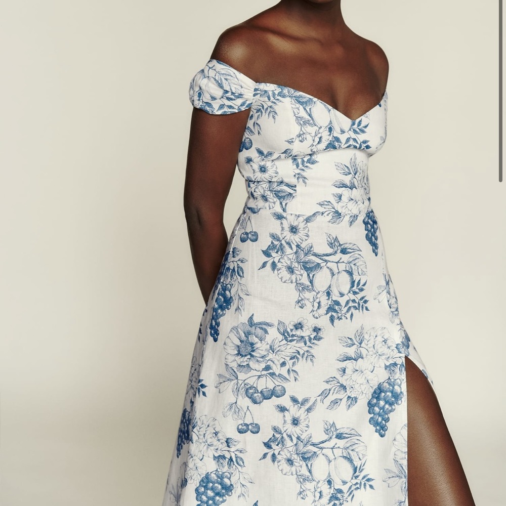 NWT Reformation Bridgton Linen Dress, size 6